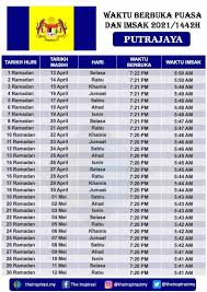 Demikian jadwal imsakiyah untuk wilayah bekasi, dikutip dari direktorat jenderal bimbingan masyarakat islam kementerian agama.*** Jadual Berbuka Puasa Imsak Kuala Lumpur Putrajaya Dan Labuan 2021