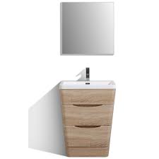 For double vanities, a width range of 60 to 72 inches is standard. Eviva Victoria 25 White Oak Modern Bathroom Vanity With White Integrated Acrylic Sink Bathroom Vanities Modern Vanities Wholesale Vanities