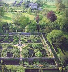The Garden At Highgrove The Walled Garden Seen From Above Showing The Pattern Of St George S Crosses Mixe Cottage Garden English Cottage Garden Dream Garden