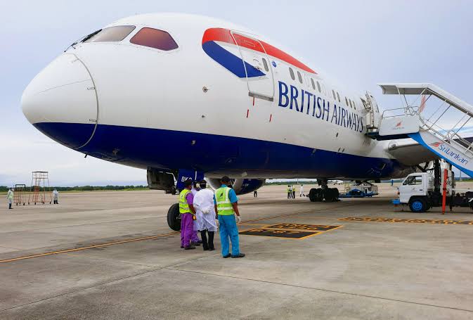 Watch: British Airways Boeing 777-200ER Departs Colombo After Its Return to Sri Lanka Video by Malin Jayasuriya