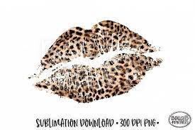 Valentine S Sublimation Leopard Print Lips Sublimation 386476 Sublimation Design Bundles Leopard Print Tattoos Cricut Projects Vinyl Leopard Print
