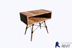Revit modern furniture pack revit family: Bed Side Table Revit 2018 3d Model Cgtrader