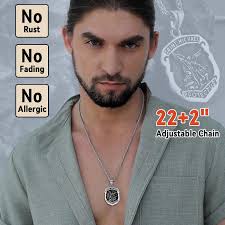 FaithHeart Saint Michael Necklace, Stainless Kuwait