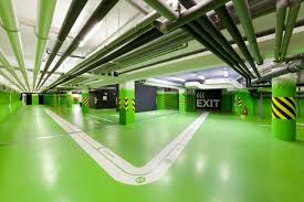 Kkcg S Prague Offices Office Snapshots Parking Design Signage System Garage Design