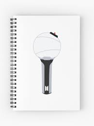 Army Bomb Bts Lightstick Spiral Notebook By Heart And Seoul Redbubble