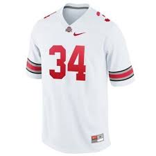 Nike Ohio State Buckeyes 34 Youth Game Football Jersey White Nike Ohio State Ohio State Jerseys Ohio State