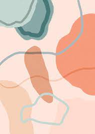 Charlotte Dreams Art Illustrations Handmade Digital Drawing Peach And Beach Abstract Abstract Wallpaper Minimalist Wallpaper