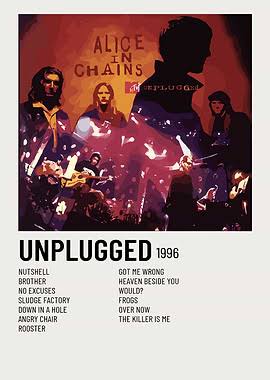 Alice in Chains Unplugged Album ' Poster, picture, metal print, paint by  CALMA | Displate