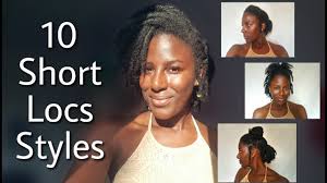 Nothing is cuter than a short dread style! 10 Styles For Short Starter Locs Onyx Goddess Youtube
