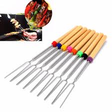 It isn't summer until you have roasted a marshmallow and made s'mores! Marshmallow Roasting Sticks Telescoping 12 2 32 28 Smore Sticks Skewers Set Of 8 With Wooden Handle For Bbq Hot Dog Fork Walmart Com Walmart Com