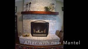It was the most impactful living room remodel update that we have mix everything and apply to the stone fireplace with a bristle brush, using circular motions once again. Fireplace Whitewash Youtube
