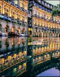 Horniman Circle in Mumbai after rain shower