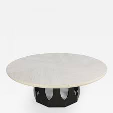 A pair of early 19th century italian consoles from naples. Harvey Probber Travertine Gothic Base Coffee Table By Harvey Probber