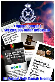 1.seksaan bagi kesalahan yang dilakukan dalam malaysia. Ugutan Jenayah Sebab Santan Polis Daerah Jerantut Facebook