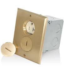 Similar to the amazon link above but a third the price. 1 Gang Duplex Receptacle Floor Box Tamper Resistant 20 Amp 25349 Tfb Leviton
