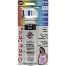 Simply Spray Soft Fabric Paint 2 5 Ounces Black Walmart Com Walmart Com