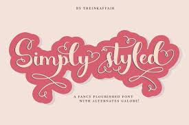 Download 10,000 fonts with one click for $19.95. Simply Styled A Flourished Ornamental Script Font 211225 Script Font Bundles