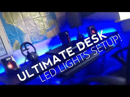 How To Setup Led Light Strip Best Gaming Desk Lighting Setup Youtube