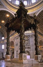 Peter's basilica, the church of the popes. Bernini Baldacchino 1624 33 Rome Cathedral Architecture Sacred Architecture