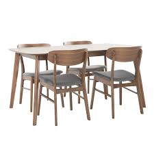 Fdw dining table set dining table dining room table set for small spaces kitchen table and chairs for 4 table with chairs home furniture rectangular modern 4.2 out of 5 stars 1,978 $184.99 $ 184. Modern Contemporary Dining Room Sets Allmodern