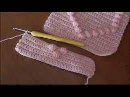 Kalpli Motif Nohutlar Ile Nasil Orulur Youtube Baby Knitting Patterns Bobble Tig Bolero Tig