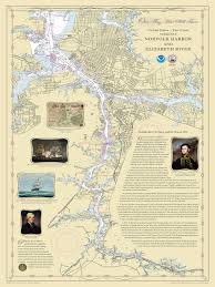 Historical Nautical Chart 1812norfolkchart Norfolk War Of 1812