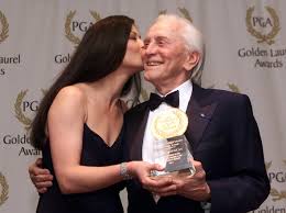 Catherine Zeta-Jones shares sweet photo to celebrate Kirk Douglas 101th  birthday | IBTimes UK