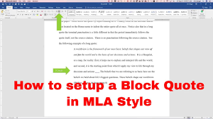 Block quotations (40 words or more) do not use quotation marks to enclose a block quotation. Block Text Quotes Mla How Do I Format Block Quotes In Mla Style