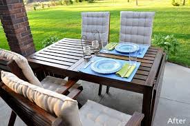 Ikea Applaro Table Stained Outdoor Dining Furniture Furniture Outdoor Furniture Sets