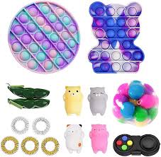 Buy Vicksongs Fidget Toys 30 Packs For Adult Kids Tik Tok Fidget Box With Push Pop Fidget Toys Set Stress And Anxiety Relief Sensory Push Bubble Pop Toy A39 Online In