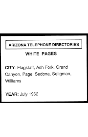 Book cactus wren in phoenix (arizona), usa. 1962 Flagstaff Telephone Directory White Pages Flagstaff Telephone And City Directories Arizona Memory Project