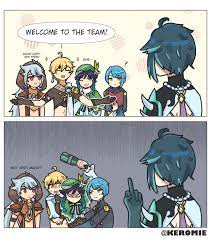 Xiao When He Gets Released In 1 3 In 2021 Impact Anime Funny Albedo