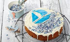 fruchtiger marzipankuchen mit segelschiffchen rezept marzipankuchen kuchen marzipan