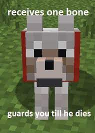 Minecraft Minecraft Wolf Minecraft Creations Minecraft Dogs