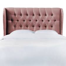 Search upholstered headboard footboard beds in all products. Twin Tufted Wingback Headboard In Majestic Mahogany Rose Chairish