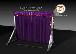 How To Make A Pvc Stage Curtain And Pulley Display Stage Curtains Kids Stage Playroom Stage