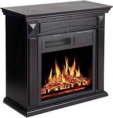 Our fireplace did not have a surround so we are going to adhere our new marble surround directly to the brick. Amazon Com Jamfly 26 Mantel Electric Fireplace Heater Small Freestanding Infrared Quartz Fireplace Stove Heater W Log Hearth Wood Surround Firebox Adjustable Led Flame Remote Control 750w 1500w Black Home Kitchen