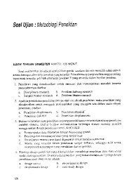 Sama sekali tidak menggunakan angka. Pdf Soal Ujian Metodologi Penelitian Rezza Buchori Academia Edu