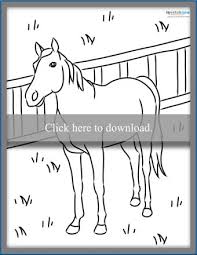 horse coloring pages to print lovetoknow