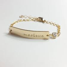 Baby Bracelet Baby Name Bracelet Gold Baby Bar Bracelet Baptism Christening God Daughter Baby Jewe Baby Jewelry Bracelets Baby Bracelet Gold Gold Bracelet