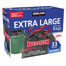 Maybe you would like to learn more about one of these? Kirkland Signature Flex Tech 33 Gallon Trash Bag 90 Count Costco
