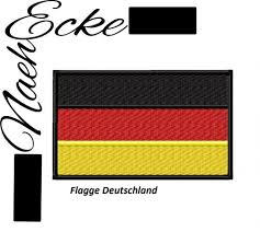 Seit der fußballweltmeisterschaft im eigenen land im jahr 2006 kennt die begeisterung für die deutsche nationalmannschaft hierzulande keine grenzen. Stickdatei Flagge Deutschland 2x3 Cm