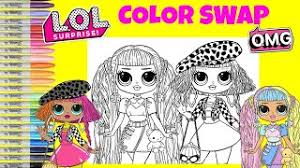Candylicious lol omg coloring pages printable. Lol Surprise O M G Dolls Coloring Book Color Mix Up Candylicious Neonlicious Lol Surprise Makeover Youtube