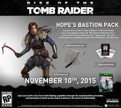 This eurogamer article concurs with this statement: Official Tomb Raider Blog Rise Of The Tomb Raider Preorder Packs We Re