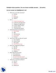 A lot of individuals admittedly had a hard t. Basic Questions Part 1 Computer Fundamentals Quiz Docsity