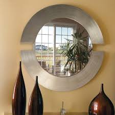 Unbranded Medium Round Beveled Glass Contemporary Mirror 38 In H X 38 In W 2180 The Home Depot Mirror Wall Rustic Wall Mirrors Classic Wall Mirrors