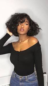 A black women in a picture with an. 25 Short Hair Hairstyles For Black Ladies Short Hairdo