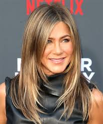 All kinds of bangs do not look good on all people. Jennifer Aniston Long Straight Brunette Hairstyle With Side Swept Bangs And Light Blonde Highlights