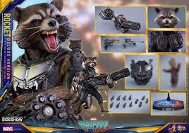 Guardians Of The Galaxy Vol 2 Rocket Deluxe Version Mms411 1 6th Scale Figure Hot Toys Groot Toy Toy Rocket