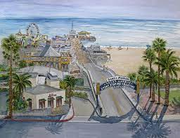 Maybe you would like to learn more about one of these? Santa Monica Pier Painting By Bonnie Sue Schwartz